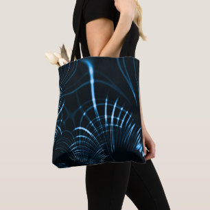 Bolso De Tela Claves agudas curvadas o espinas de azul real