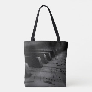 Bolso De Tela Claves de piano de música
