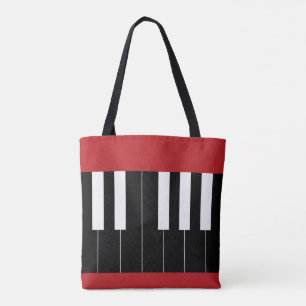 Bolso De Tela Claves de piano invertidas