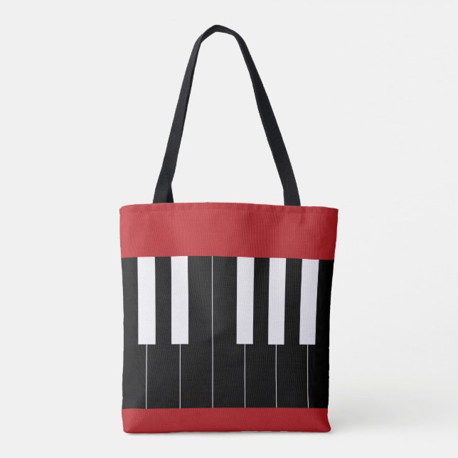 Bolso De Tela Claves de piano invertidas (Reverso)
