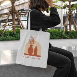 Bolso De Tela Clay Vases