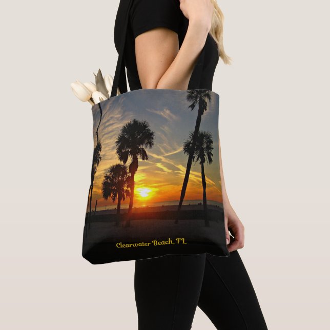 Bolso De Tela Clearwater Beach Sunset (Detalle)