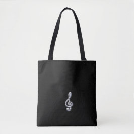 Bolso De Tela Clef de música