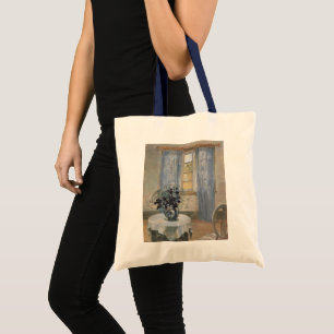 Bolso De Tela Clemátide azul en el estudio del artista, Anna Anc
