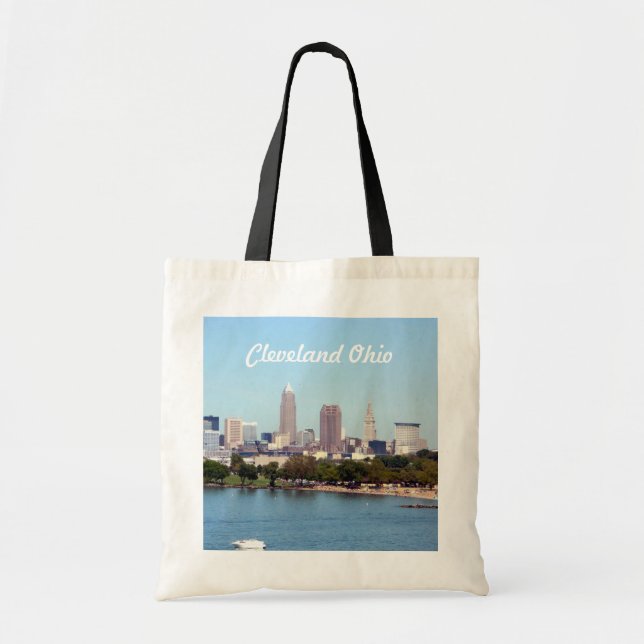 Bolso De Tela Cleveland OH Edge Water (Frente)