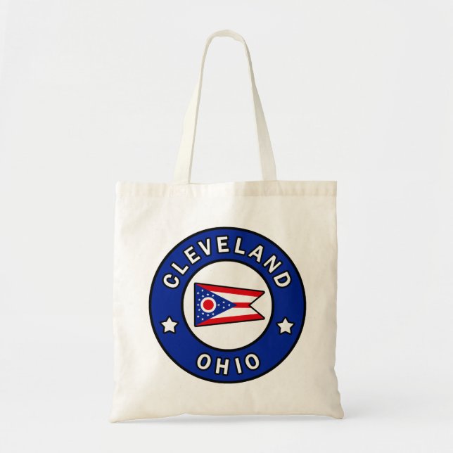 Bolso De Tela Cleveland Ohio (Frente)