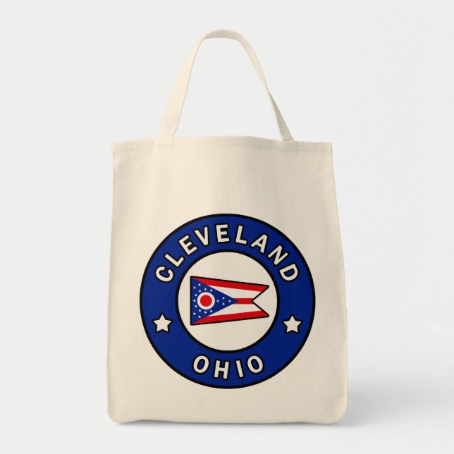 Bolso De Tela Cleveland Ohio (Frente)