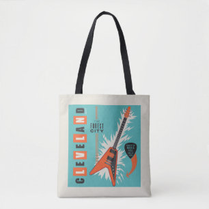 Bolso De Tela Cleveland Ohio   Guitarra eléctrica