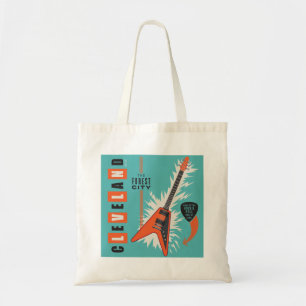 Bolso De Tela Cleveland Ohio   Guitarra eléctrica
