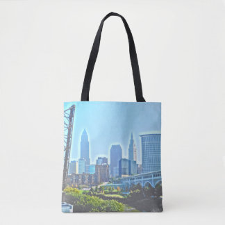 Bolso De Tela Cleveland West River Blues Tote Bag