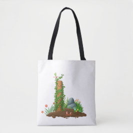 Bolso De Tela Climbing Plant Totem Tote Bag with Sunny Pun Back