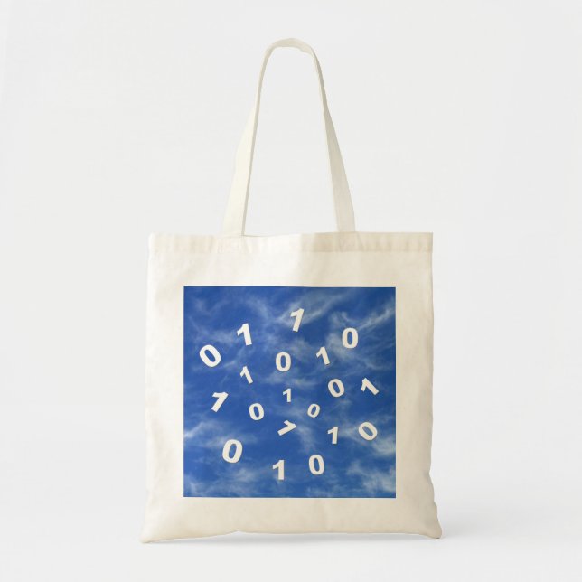 Bolso De Tela Cloud Computing Data (Frente)