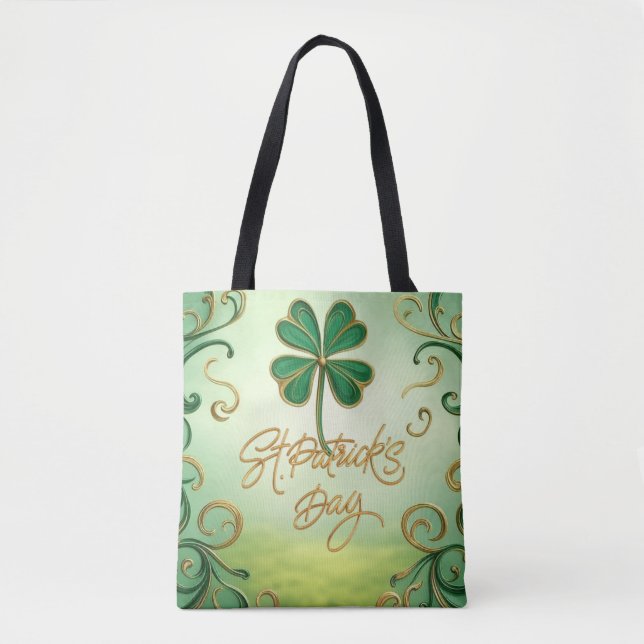 Bolso De Tela Clover Saint Patrick's Day (Anverso)