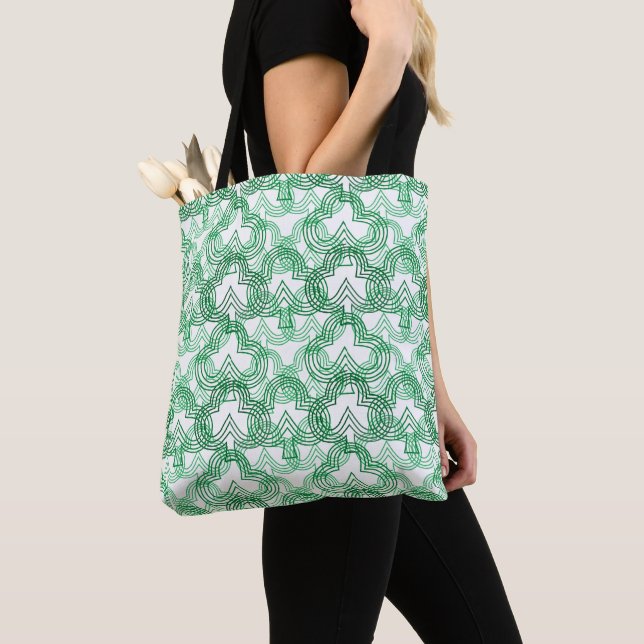 Bolso De Tela Clovers de tres hojas (Detalle)