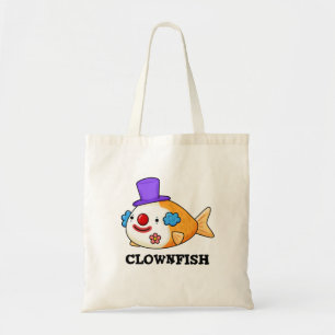 Bolso De Tela Clowfish Gracioso Animal Fish Pun
