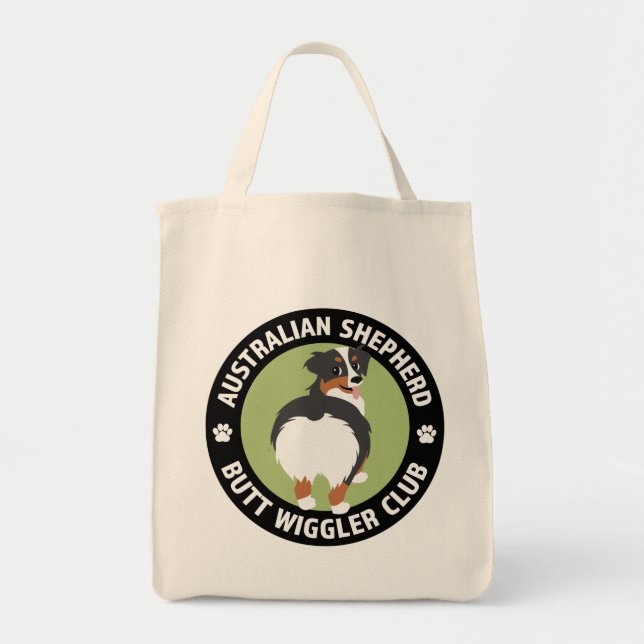Bolso De Tela Club Australiano de Pastores Butt Wiggler (Tricolo (Frente)