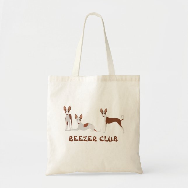 Bolso De Tela Club Beezer Podenco de Ibiza Sabueso Ibicenco (Frente)