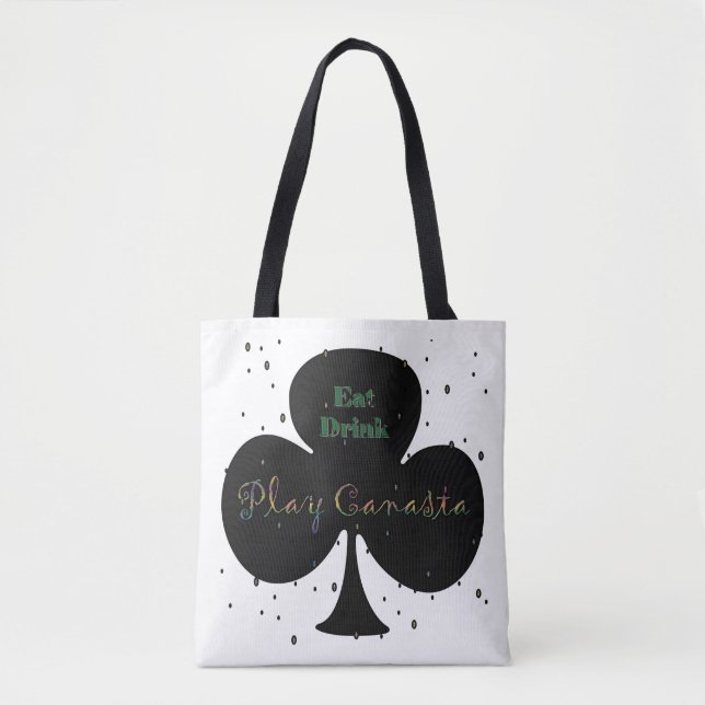 Bolso De Tela Club Canasta (Anverso)