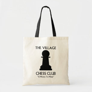 Bolso De Tela Club de ajedrez del pueblo