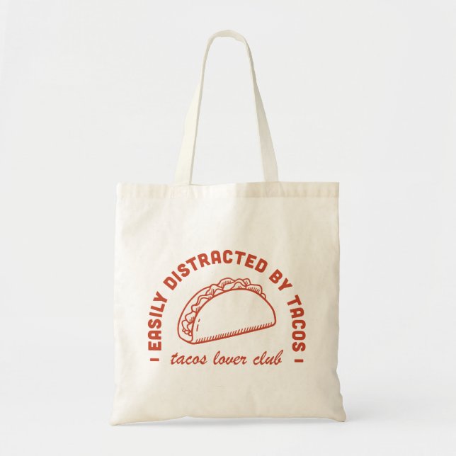 Bolso De Tela Club de amantes de los Tacos (Frente)