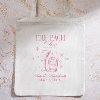 Bolso De Tela Club de Cócteles Despedida de Soltera Damas de Hon