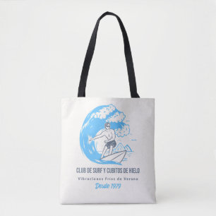 Bolso De Tela Club de Cubo de Surf e Ice
