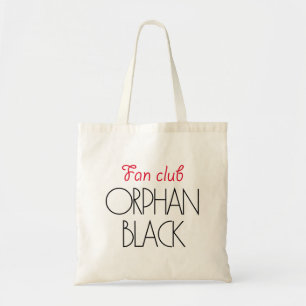 Bolso De Tela Club de fans negro huérfano