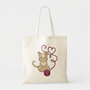 Bolso De Tela club de hilados de gatos