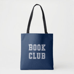 Bolso De Tela Club de libros de estilo variado con color editabl