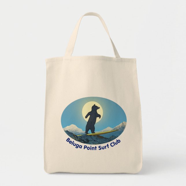 Bolso De Tela Club de Surf Beluga Point (Frente)