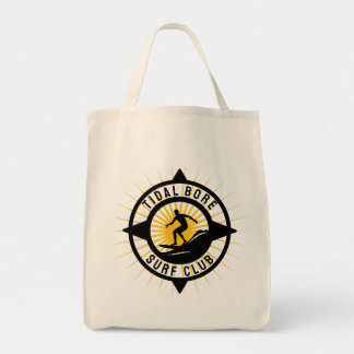 Bolso De Tela Club de Surf de Ola de Marea