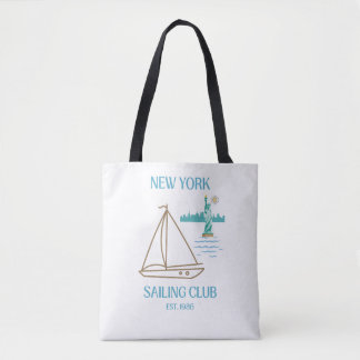 Bolso De Tela Club de Vela de Lujo de Nueva York