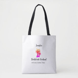 Bolso De Tela club del árbol de coco de fin de semana de soltera
