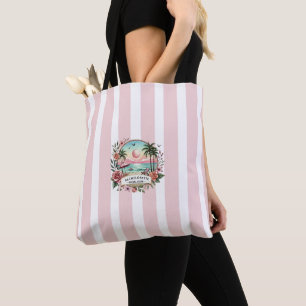 Bolso De Tela Club Social De Bachelorette Con Temas De Playa