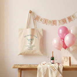 Bolso De Tela Club Social de Cóctel Personalizado para Despedida