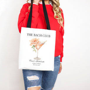Bolso De Tela Club Social personalizado Rubor Cocktail Bachelore
