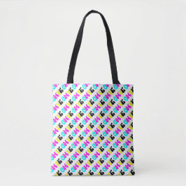 Bolso De Tela CMYK Funky Retro