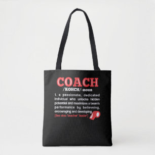 Bolso De Tela Coach Definition Funny Team Coaching