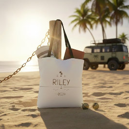 Bolso De Tela Coastal Sand Vintage Van Surfer All-Over-Print