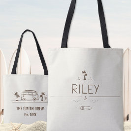 Bolso De Tela Coastal Sand Vintage Van Surfer All-Over-Print