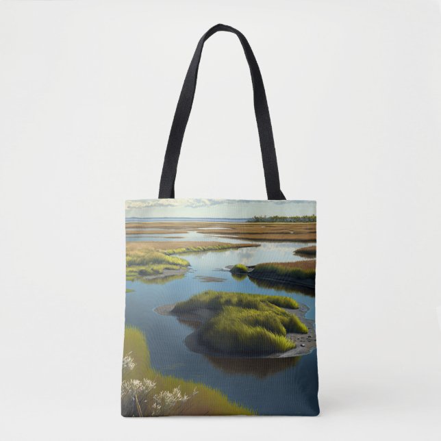 Bolso De Tela Coastal Tranquility (Anverso)