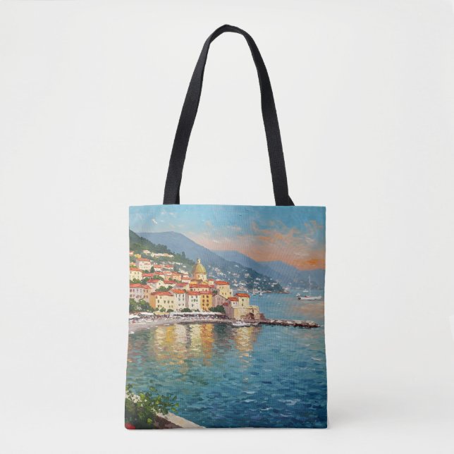 Bolso De Tela Coastal Village (Anverso)