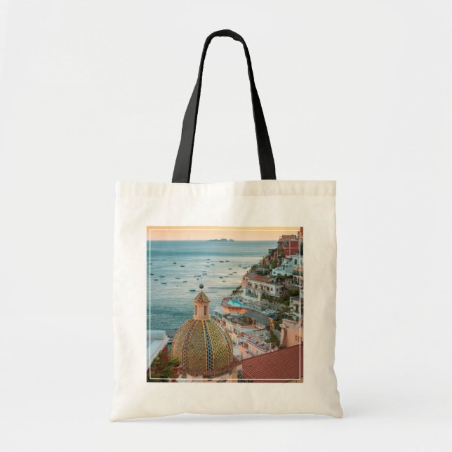 Bolso De Tela Coastline | Positano, Amalfi Coast, Italy (Frente)
