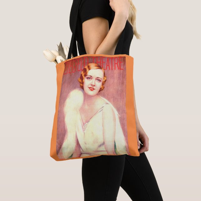 Bolso De Tela Cobertura del programa de teatro Ziegfeld 1928 Mar (Detalle)