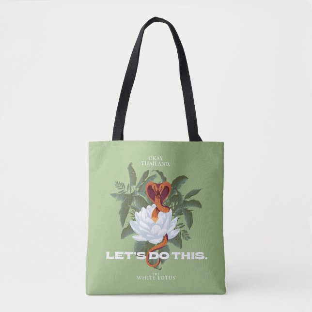 Bolso De Tela Cobra - The White Lotus (Anverso)