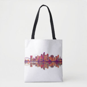 Bolso De Tela Cochabamba Bolivia Skyline