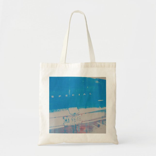 Bolso De Tela Coche azul (Frente)