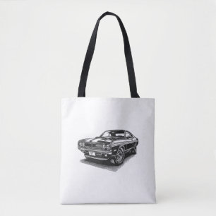 Bolso De Tela Coche clásico americano de musculatura retro vinta