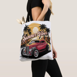 Bolso De Tela Coche Clásico Vibraciones de Verano