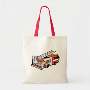 Bolso De Tela Coche de bomberos rojo